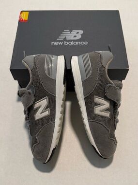 New Balance Toddler Gray Velcro Sneakers 515 NEW-B Hook and Loop 10T Wide